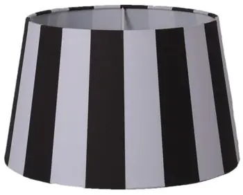 Lampe skærm Shade-Stripe Giant-Almost Black, 19xø25xø31 cm