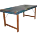 Gammelt Spisebord i Original Blå Finish L: 155