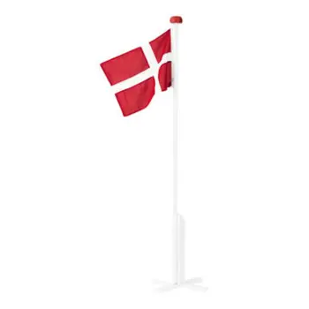 Flagstang med Dannebrog flag, 180 cm