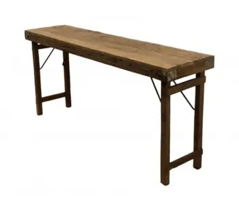 Konsolbord med bordplade af drivtømmer